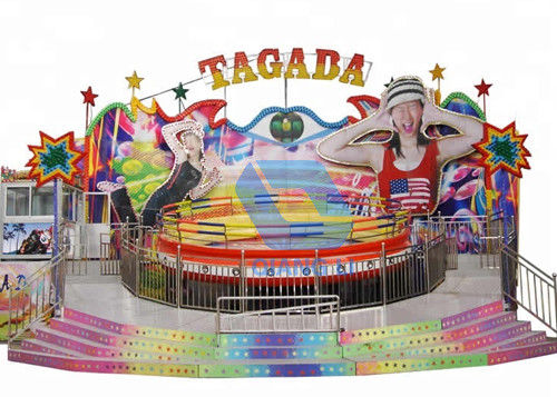 Γύροι Funfair περιστροφικών πλακών Disco Tagada γύρων θεματικών πάρκων καρναβαλιού διασκέδασης στο ρυμουλκό προμηθευτής