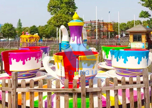 Το αντιδιαβρωτικό θεματικό πάρκο οδηγά το μίνι γύρο καρναβαλιού φλυτζανών τσαγιού μουσικής 24 Seater