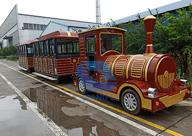 Κίνα Trackless τραίνο μπαταριών επίσκεψης γύρου τραίνων παιδάκι διασκέδασης για τα παιδιά εργοστάσιο
