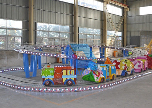 Μίνι ρόλερ κόστερ παιδάκι οχημάτων πυκνών δρομολογίων, γύροι τραίνων διασκέδασης για το παιχνίδι παιδιών